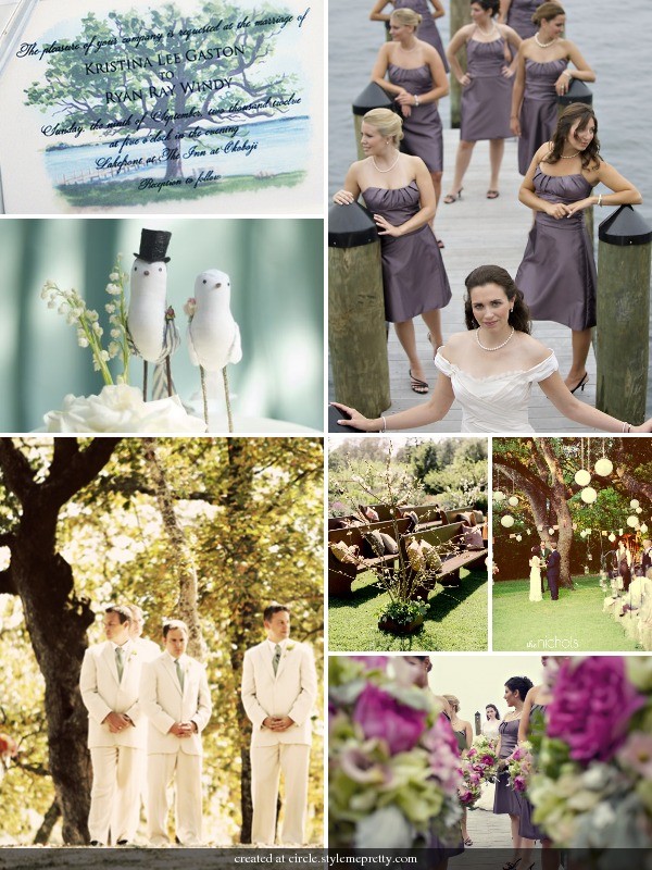 I absolutely LOVE the magical OUTDOOR FEEL this inspiration board holds
