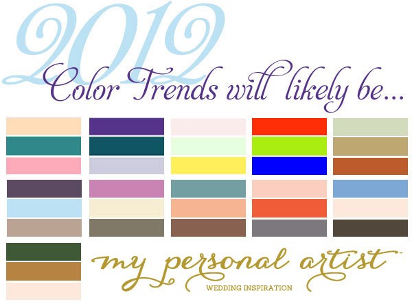 2012 Wedding Color Trends